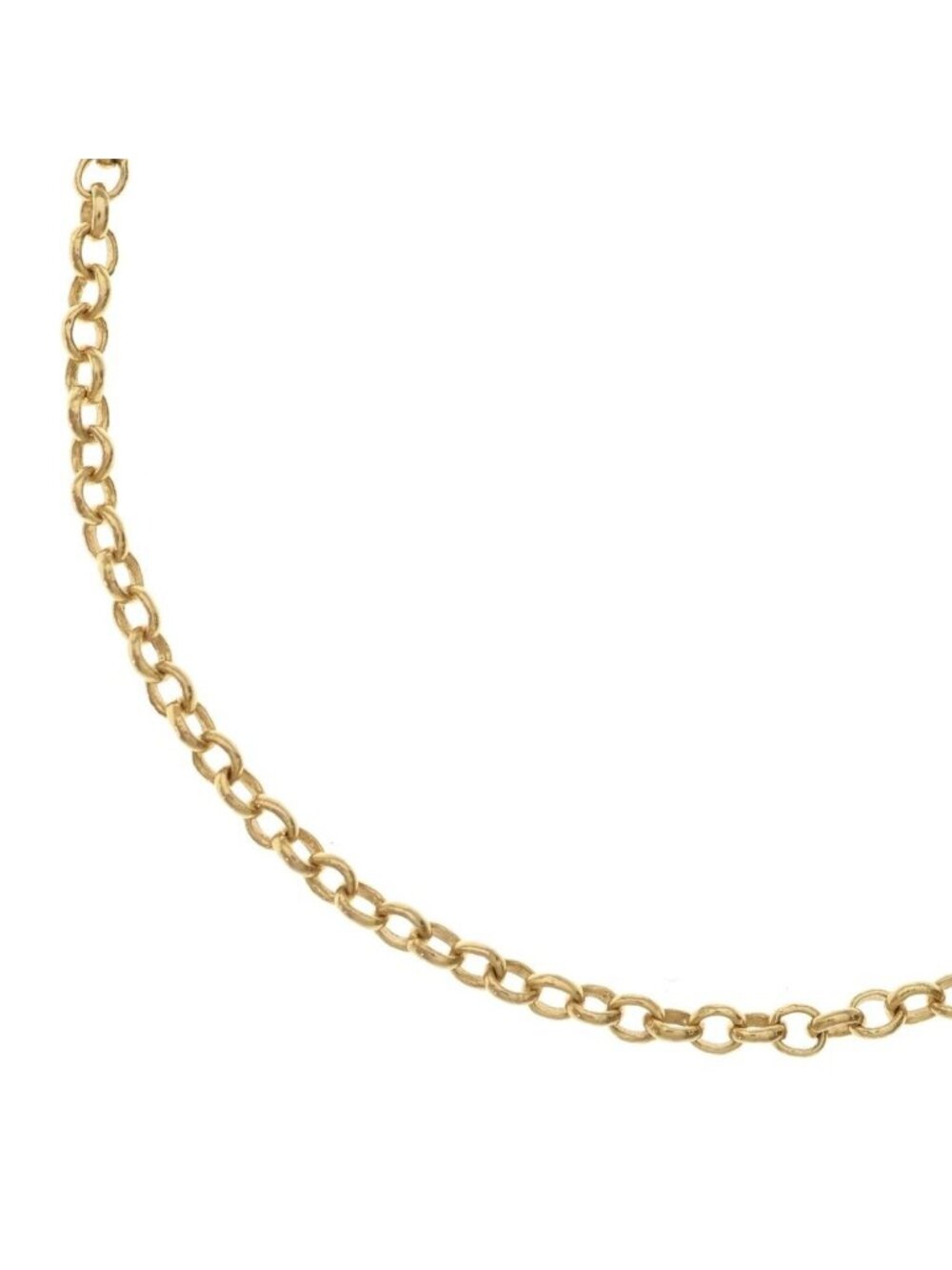 Chrome Hearts 22K Neckchain Roll Chain Necklace Gold